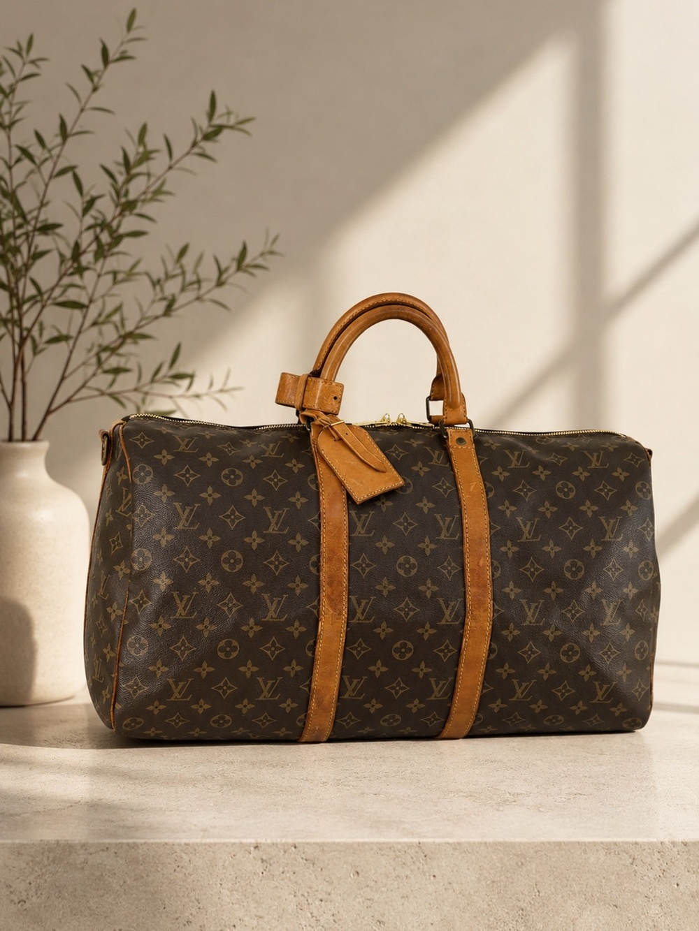 LV Monogram Keepall Bandouliere 50